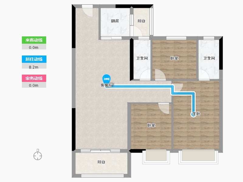 湖北省-恩施土家族苗族自治州-清江新城-96.04-户型库-动静线