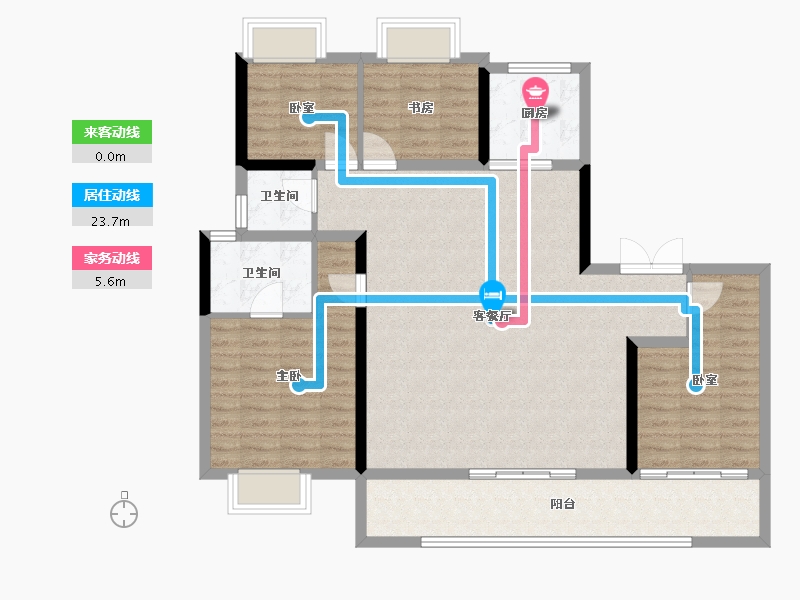 四川省-成都市-中旅千川阅-109.73-户型库-动静线