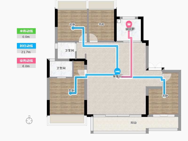 四川省-成都市-中旅千川阅-105.72-户型库-动静线