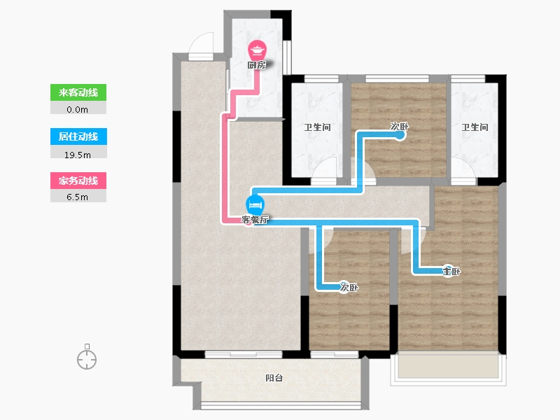 山东省-菏泽市-学府世家-90.01-户型库-动静线