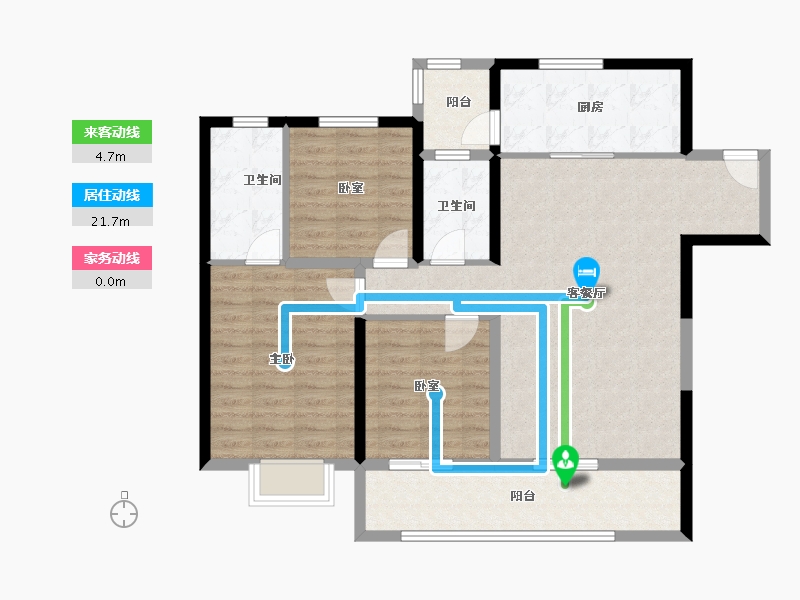 甘肃省-兰州市-兰州万达城-101.49-户型库-动静线