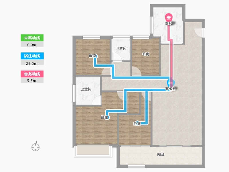 陕西省-西安市-御锦城-106.77-户型库-动静线