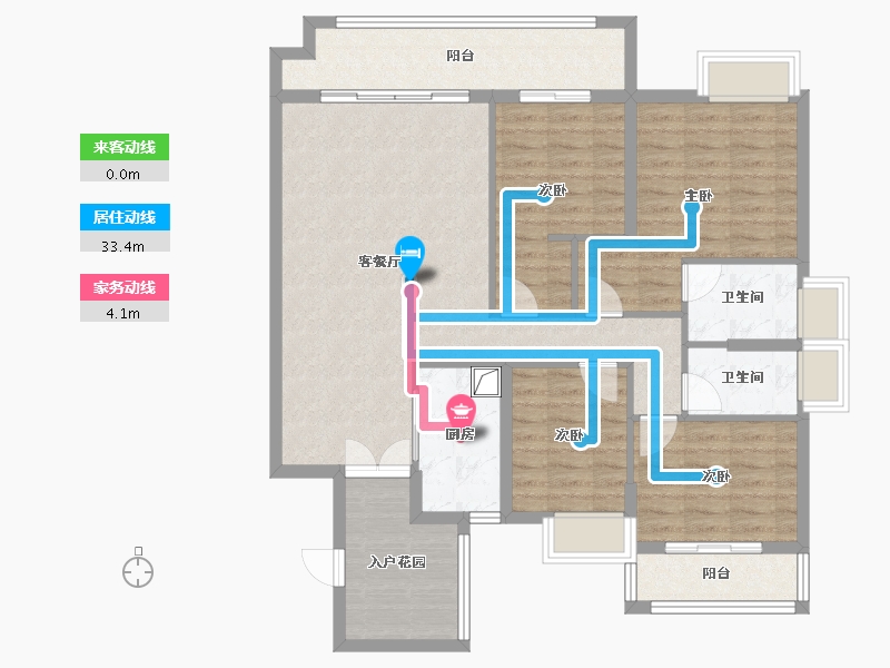 广西壮族自治区-梧州市-旺城臻樾-120.00-户型库-动静线