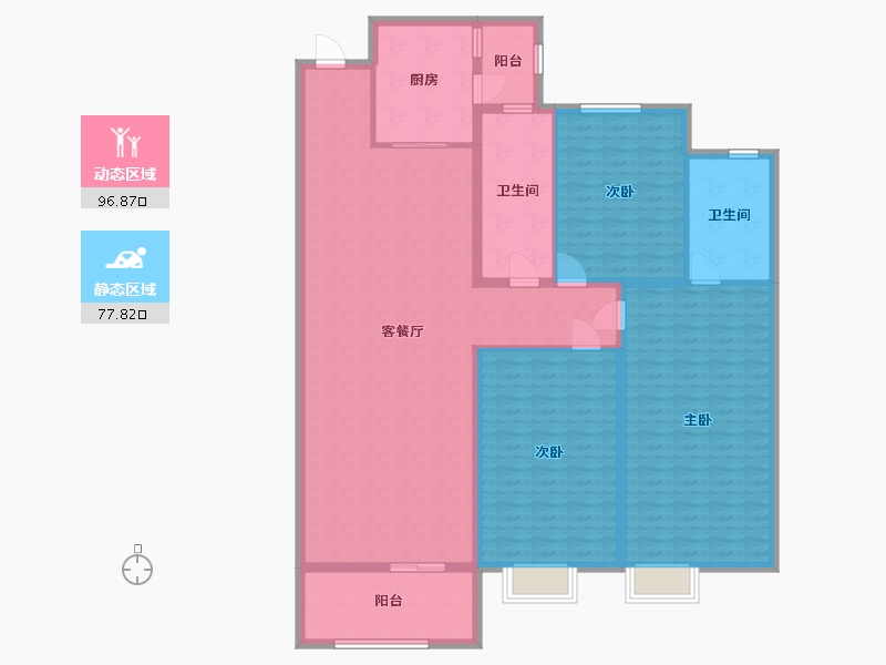 山西省-晋中市-新晋世家-三期-160.00-户型库-动静分区