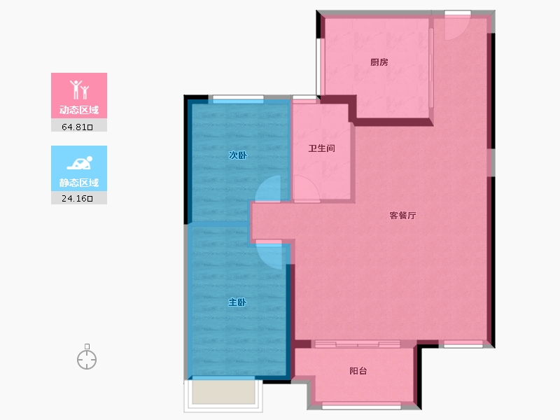 安徽省-合肥市-翡翠时光-80.80-户型库-动静分区