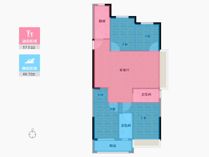 山东省-菏泽市-天宸馨园-114.01-户型库-动静分区