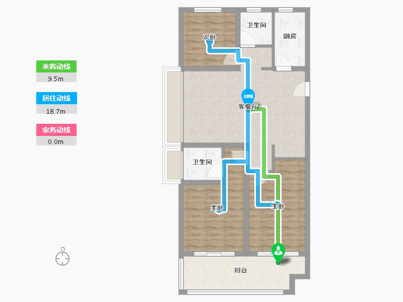 河南省-安阳市-利源·光明壹号-85.61-户型库-动静线