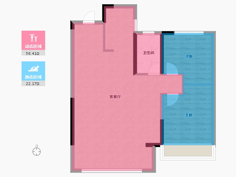 浙江省-湖州市-绿地公园大道-71.20-户型库-动静分区