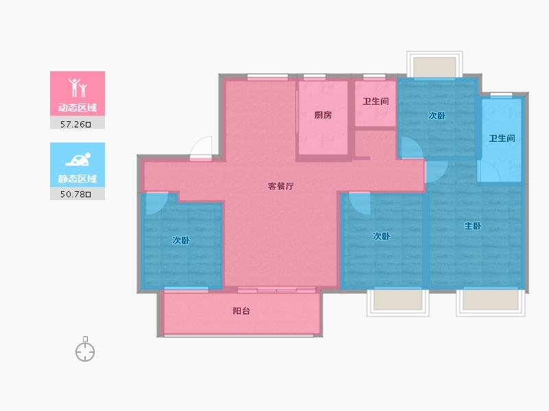 江西省-抚州市-喜乐壹号院-97.00-户型库-动静分区