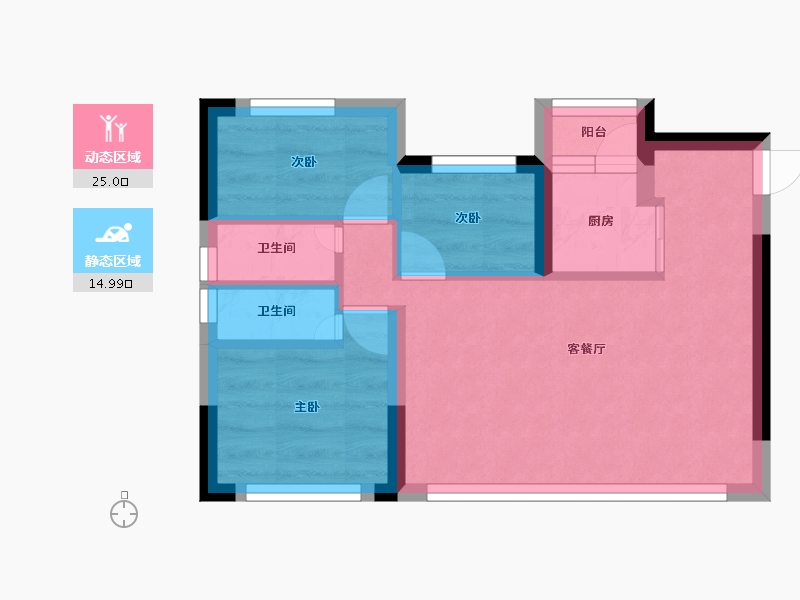 四川省-成都市-德信东原印江宸-34.26-户型库-动静分区