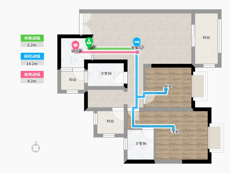 四川省-成都市-君悦时代-76.02-户型库-动静线