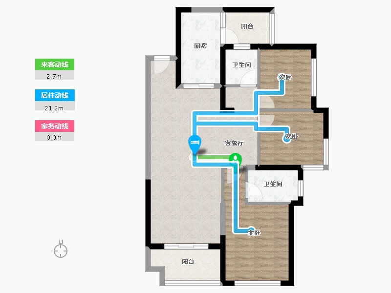 四川省-成都市-天府半岛-86.32-户型库-动静线