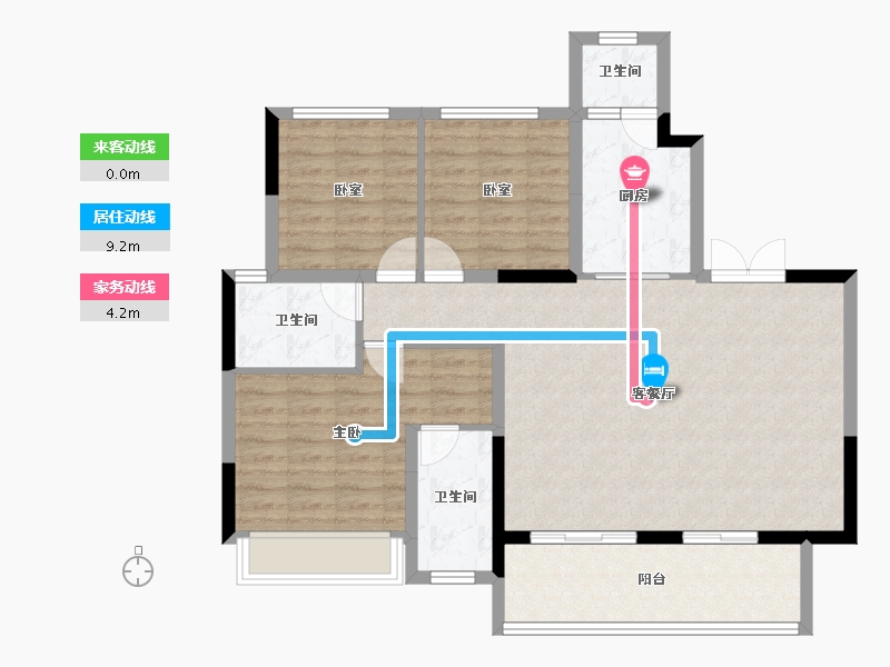 四川省-成都市-中旅千川阅-98.58-户型库-动静线