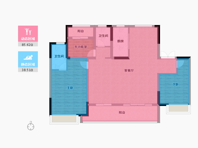 安徽省-阜阳市-临泉万达广场-112.04-户型库-动静分区