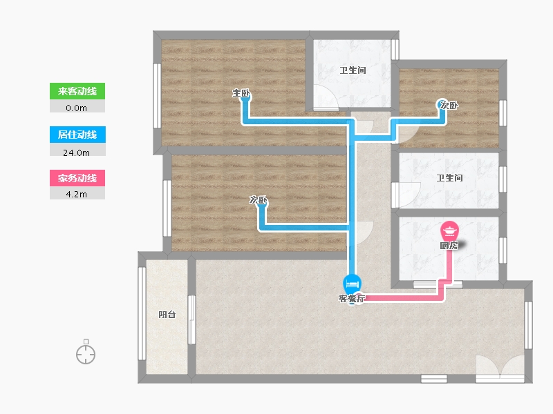 浙江省-嘉兴市-蓉溪佳苑-105.14-户型库-动静线