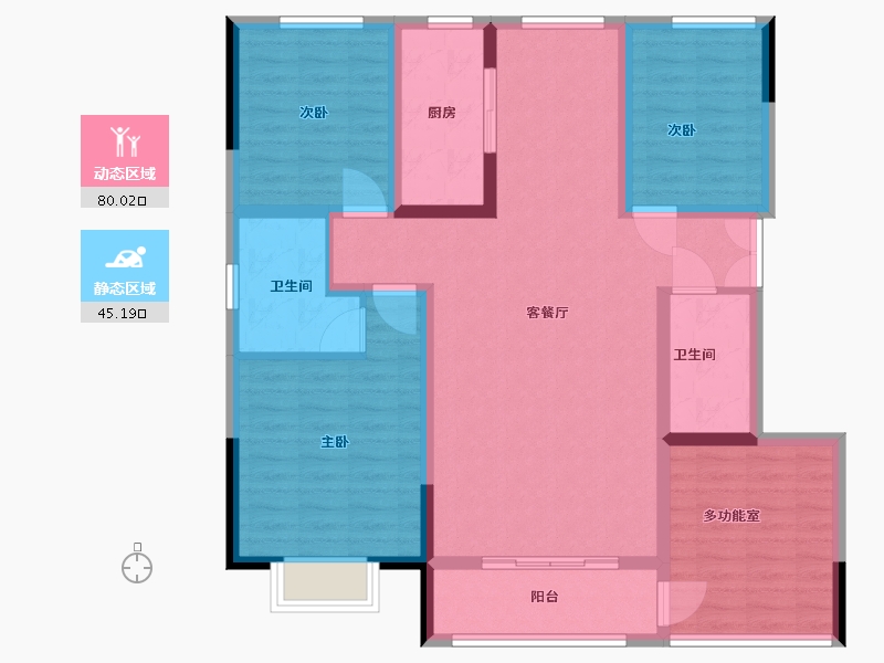 甘肃省-金昌市-金川聚金润园-112.00-户型库-动静分区