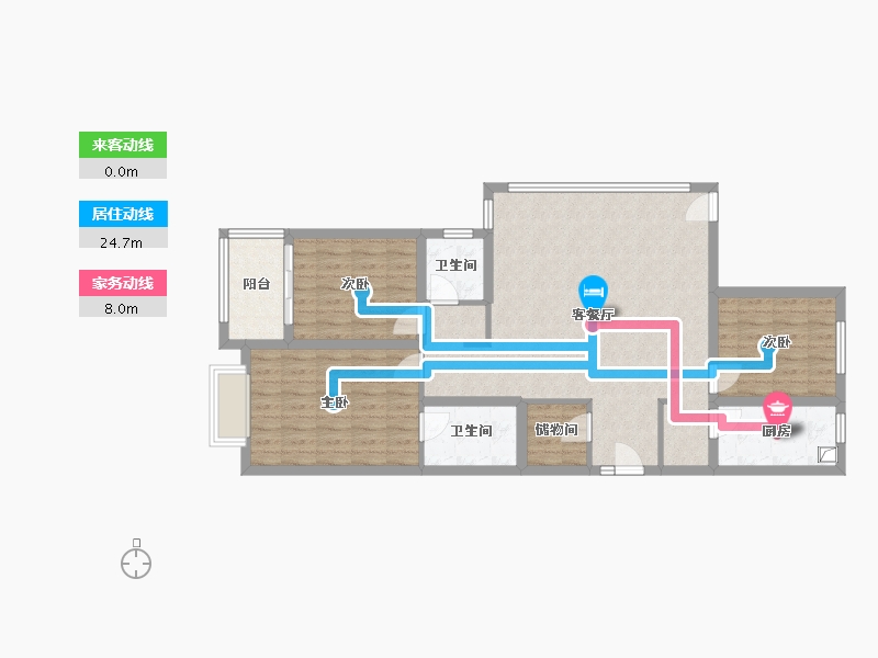 山东省-青岛市-新都朗悦-106.67-户型库-动静线