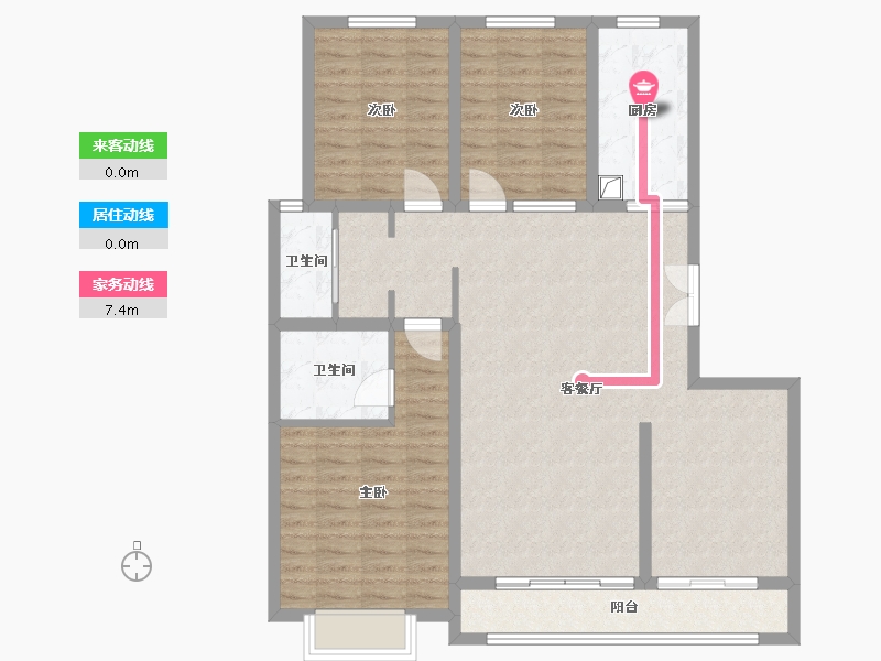 陕西省-榆林市-锦岚家园-110.00-户型库-动静线