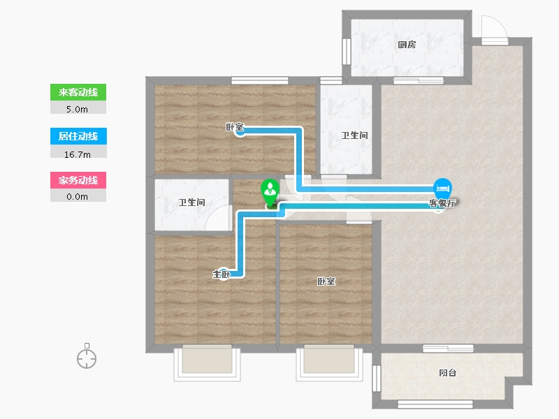 湖北省-黄石市-宏维天地-95.04-户型库-动静线