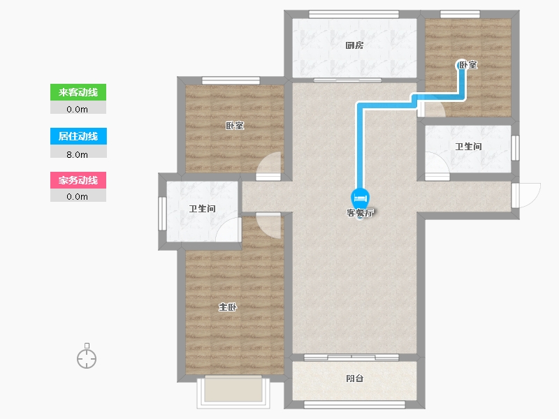 甘肃省-定西市-广银时代城-93.57-户型库-动静线