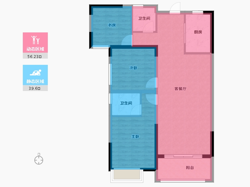 湖北省-恩施土家族苗族自治州-清江新城-86.07-户型库-动静分区