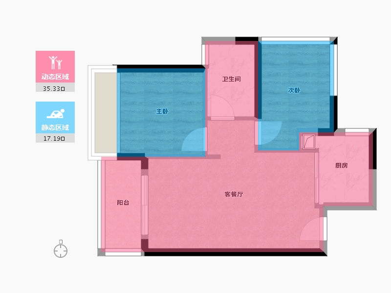 广东省-广州市-力迅西关雅筑-45.00-户型库-动静分区