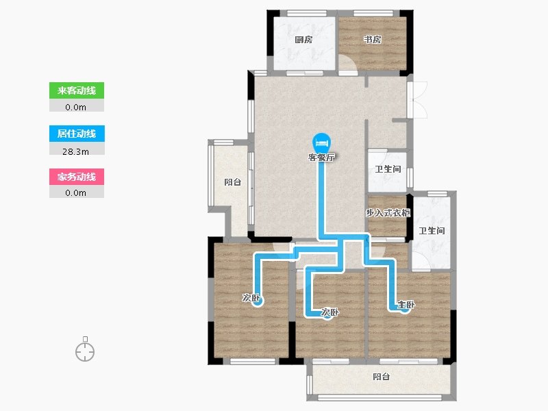 浙江省-湖州市-满庭芳府-112.00-户型库-动静线