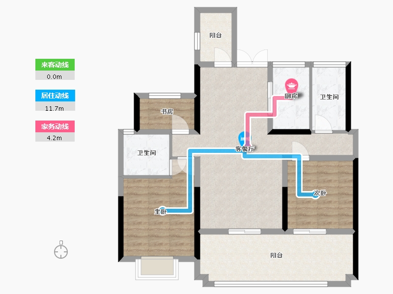 安徽省-六安市-文禾赋-93.14-户型库-动静线