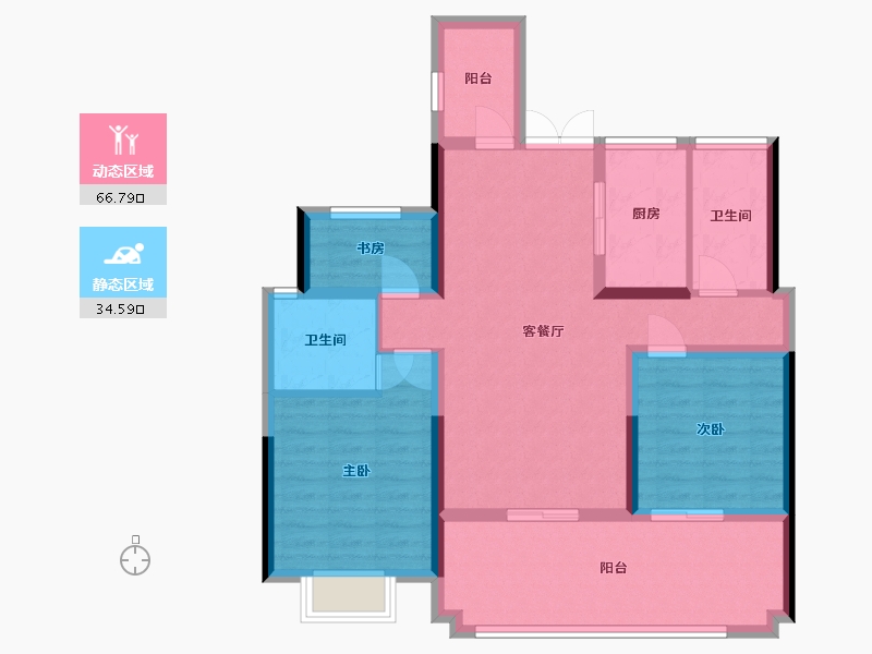 安徽省-六安市-文禾赋-93.14-户型库-动静分区