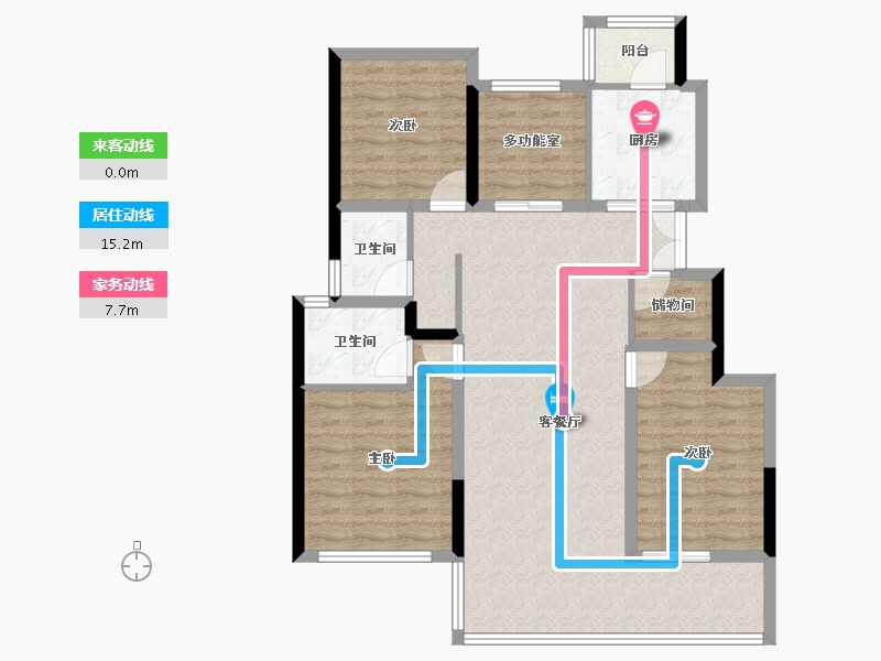 四川省-成都市-新希望经开兴东锦粼云境-97.89-户型库-动静线