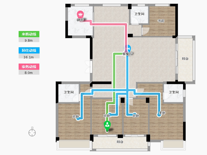 浙江省-温州市-东立锦园-158.40-户型库-动静线