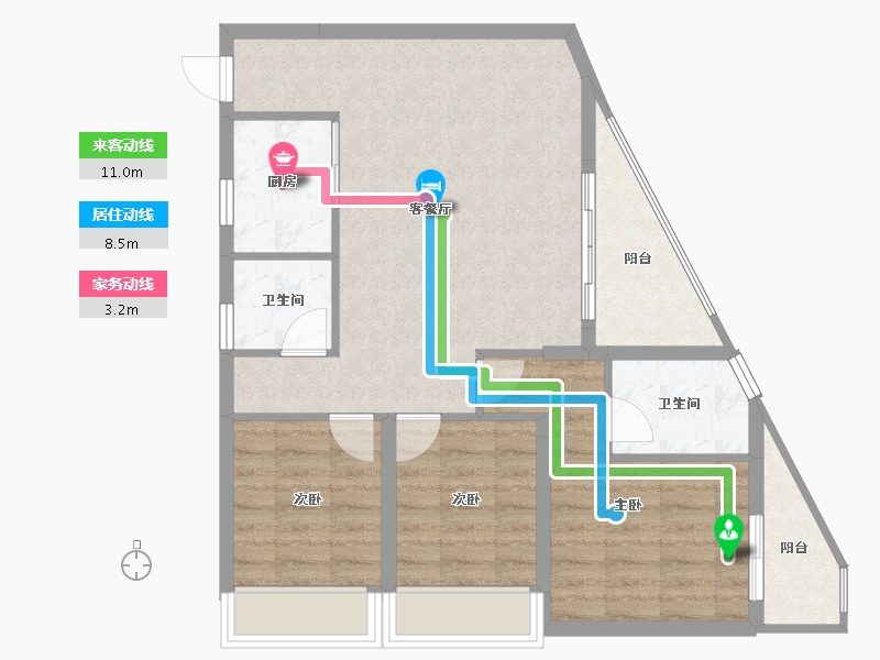 海南省-海口市-同康·国兴一品-77.48-户型库-动静线