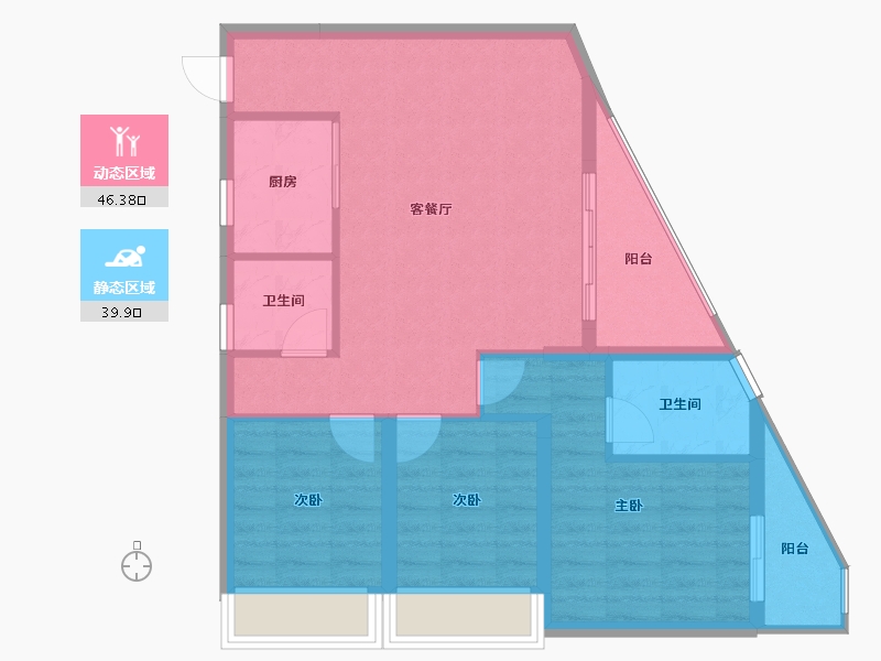 海南省-海口市-同康·国兴一品-77.48-户型库-动静分区