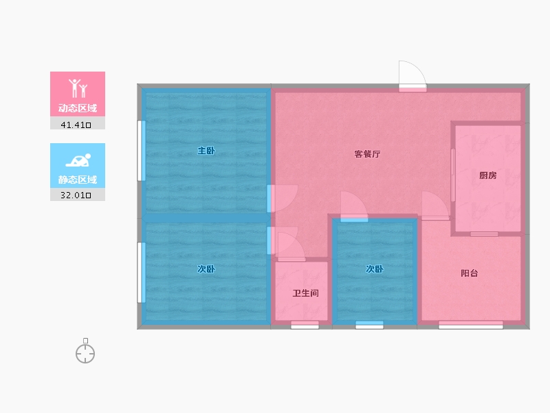 广东省-深圳市-大塘垅小区-64.92-户型库-动静分区