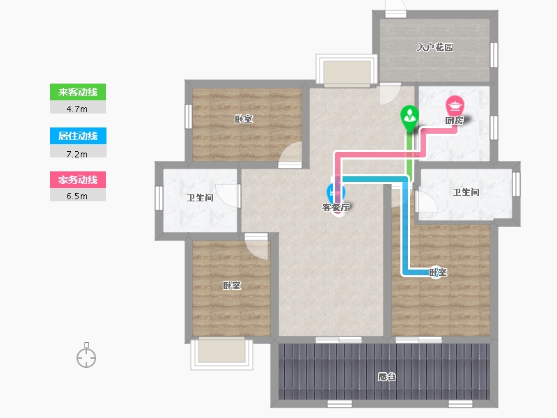 广东省-深圳市-集信名城-95.90-户型库-动静线