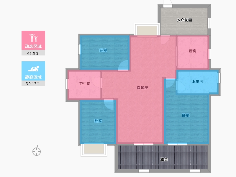 广东省-深圳市-集信名城-95.90-户型库-动静分区