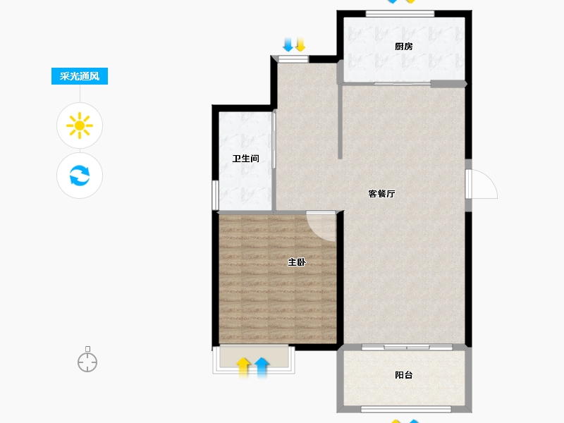 福建省-福州市-名城银河湾-100.00-户型库-采光通风