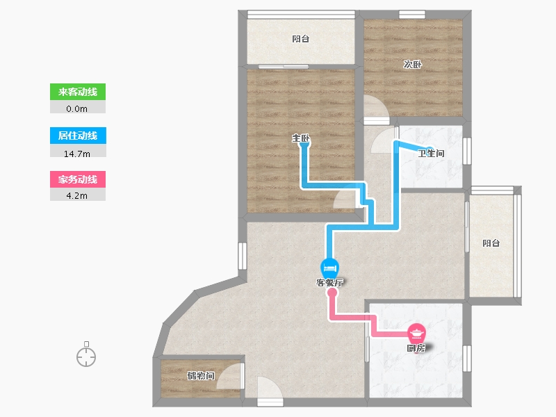 广东省-深圳市-怡园大厦-81.30-户型库-动静线