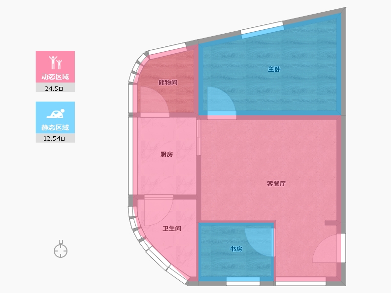 广东省-深圳市-金丽豪苑-32.52-户型库-动静分区