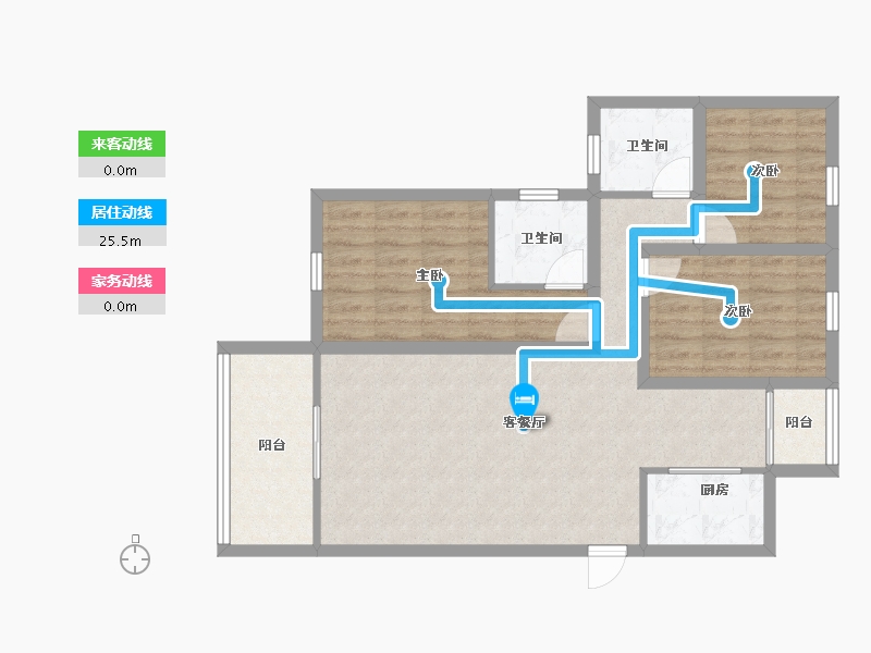 广东省-深圳市-和熙苑(和兴花园四期)-82.21-户型库-动静线