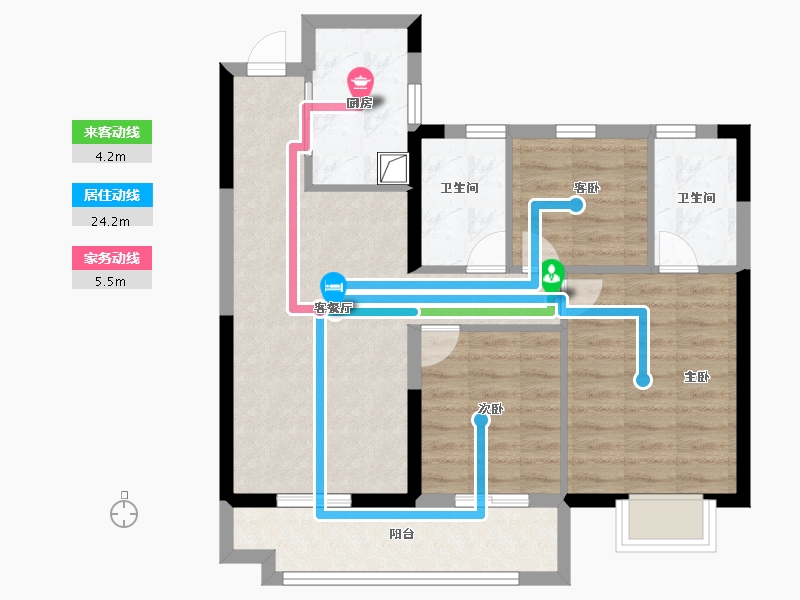 福建省-福州市-联发臻榕府-71.20-户型库-动静线