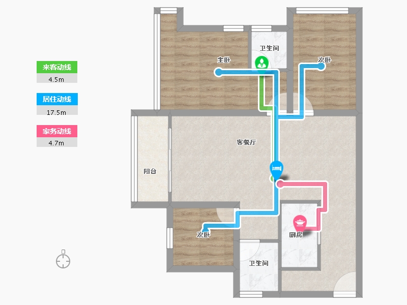 广东省-深圳市-桑泰水木丹华园-74.37-户型库-动静线