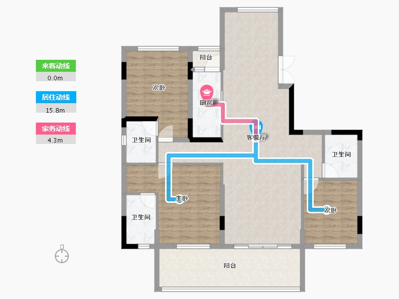 湖北省-十堰市-寿康·华悦府-124.41-户型库-动静线