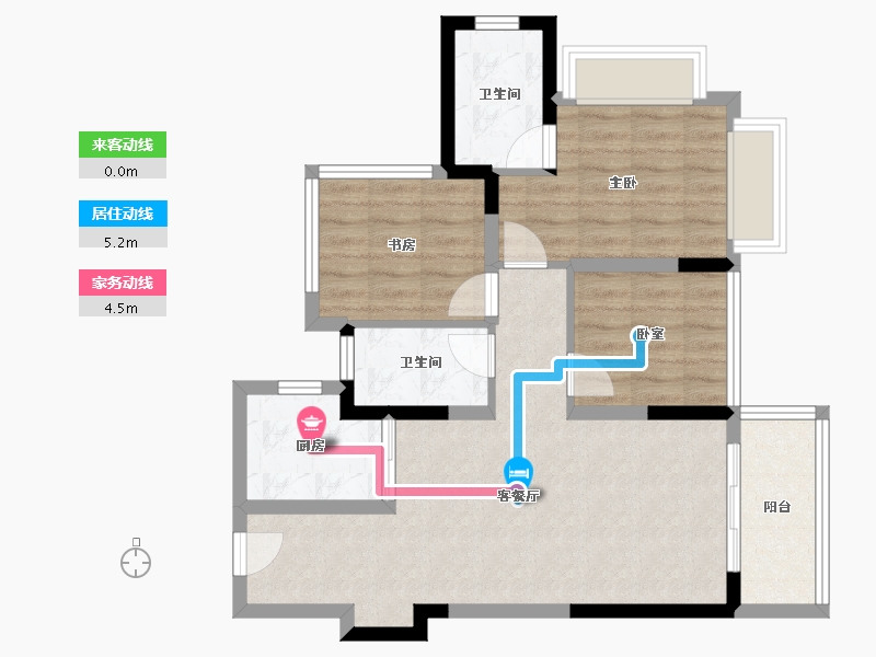 广东省-深圳市-中海时光境-72.79-户型库-动静线