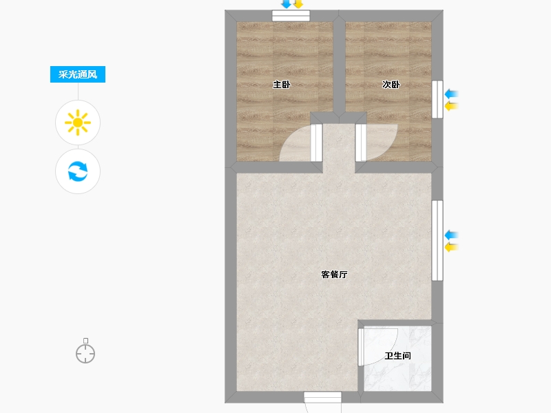 广东省-深圳市-港逸豪庭-30.88-户型库-采光通风