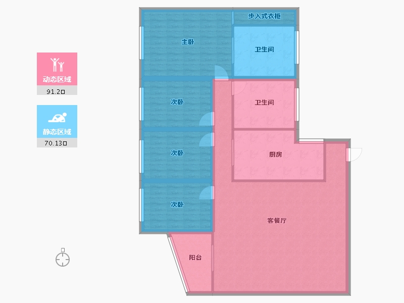 广东省-深圳市-美荔园-146.71-户型库-动静分区