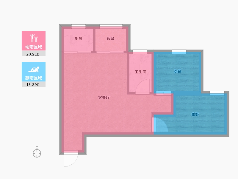 广东省-深圳市-嘉景苑-39.23-户型库-动静分区