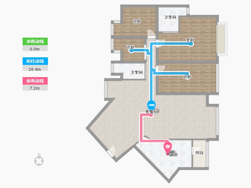 广东省-深圳市-阳光带海滨城(一期)-135.83-户型库-动静线