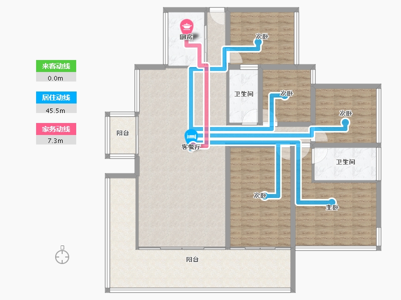 广东省-深圳市-万科翰邻城-152.19-户型库-动静线