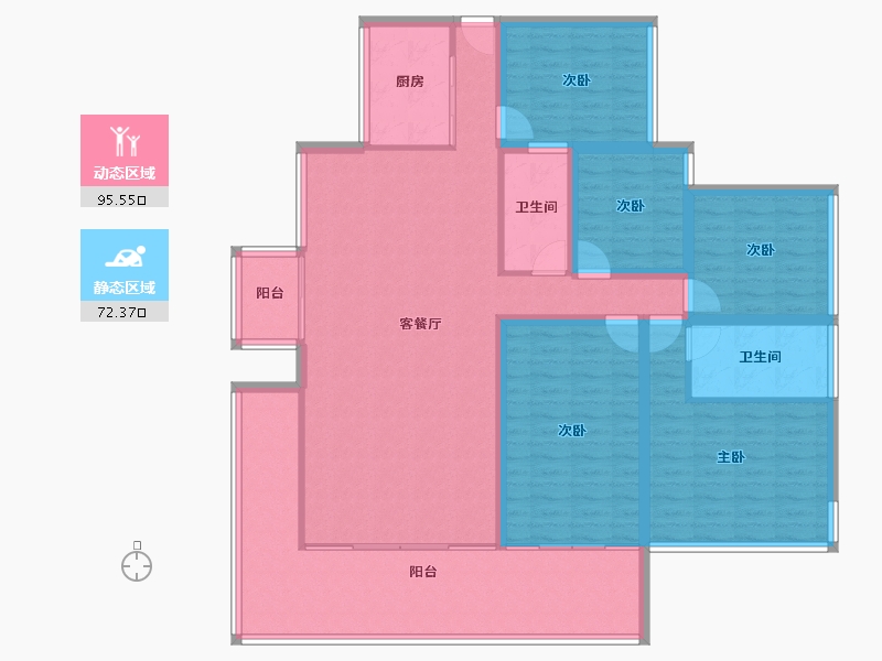 广东省-深圳市-万科翰邻城-152.19-户型库-动静分区